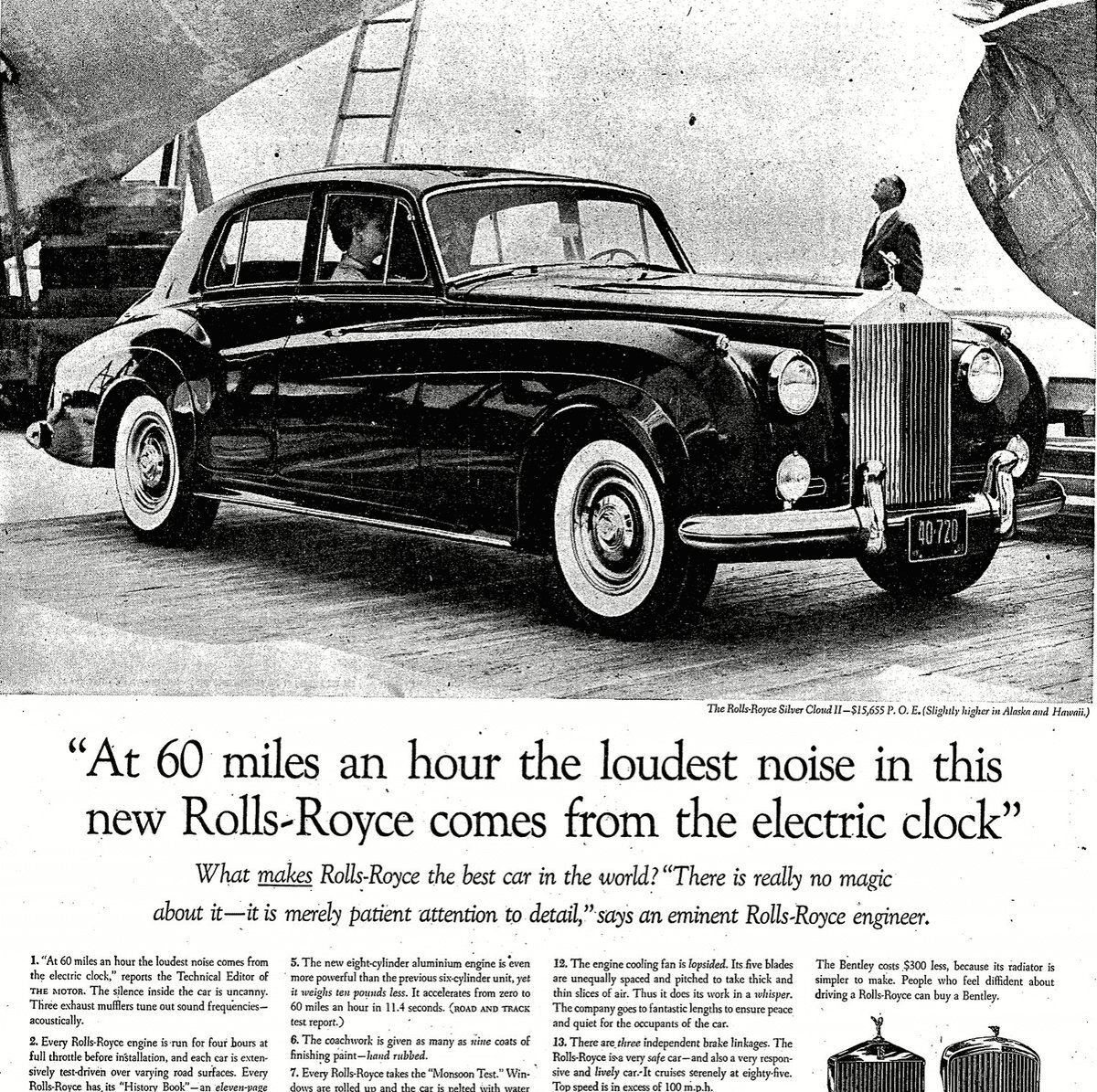 Ogivly Rolls Royce Advert & Attention grabbing headlines